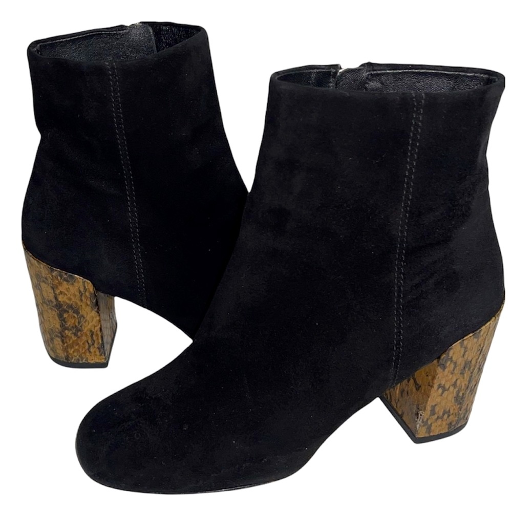 ($995) Alexander Wang Suede Bootie Black Sz 36.5 / 6.5